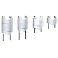 Load image into Gallery viewer, APE RACING Billet Aluminum Handlebar Risers Adjustable Raise Height for 1 1/8" 28.6mm Bars Motorcycle ATV Dirt Bike Quad (1-1/8", Silver)