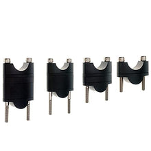 Load image into Gallery viewer, APE RACING Billet Aluminum Handlebar Risers Adjustable Raise Height for 1 1/8" 28.6mm Bars Motorcycle ATV Dirt Bike Quad (1-1/8", Black)