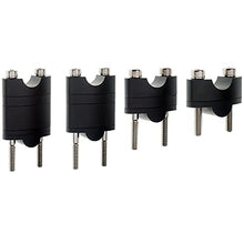 Load image into Gallery viewer, APE RACING Billet Aluminum Handlebar Risers Adjustable Raise Height for 7/8 22mm Bars Motorcycle ATV Dirt Bike Quad (7/8", Black)