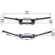 Load image into Gallery viewer, APE RACING Flex Handlebar Oversized 1-1/8" Black Bar For Enduro Dirt bike MX ATV Quad