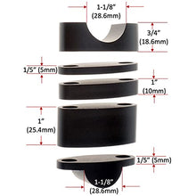 Load image into Gallery viewer, APE RACING Billet Aluminum Handlebar Risers Adjustable Raise Height for 1 1/8" 28.6mm Bars Motorcycle ATV Dirt Bike Quad (1-1/8", Black)