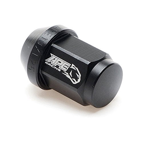 7075-T6 Aluminum Tapered Lug Nuts M10x1.25mm 17mm Hex Head 60 Conical Seat (Pack of 16) for ATV Quads