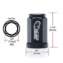 Load image into Gallery viewer, 7075-T6 Aluminum Lug Nuts M10x1.25mm 17mm Hex Head Flat Base (Pack of 16) For ATV Quads