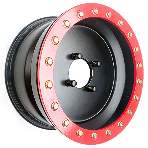 7075-T6 Aluminum Lug Nuts M10x1.25mm 17mm Hex Head Flat Base (Pack of 16) For ATV Quads