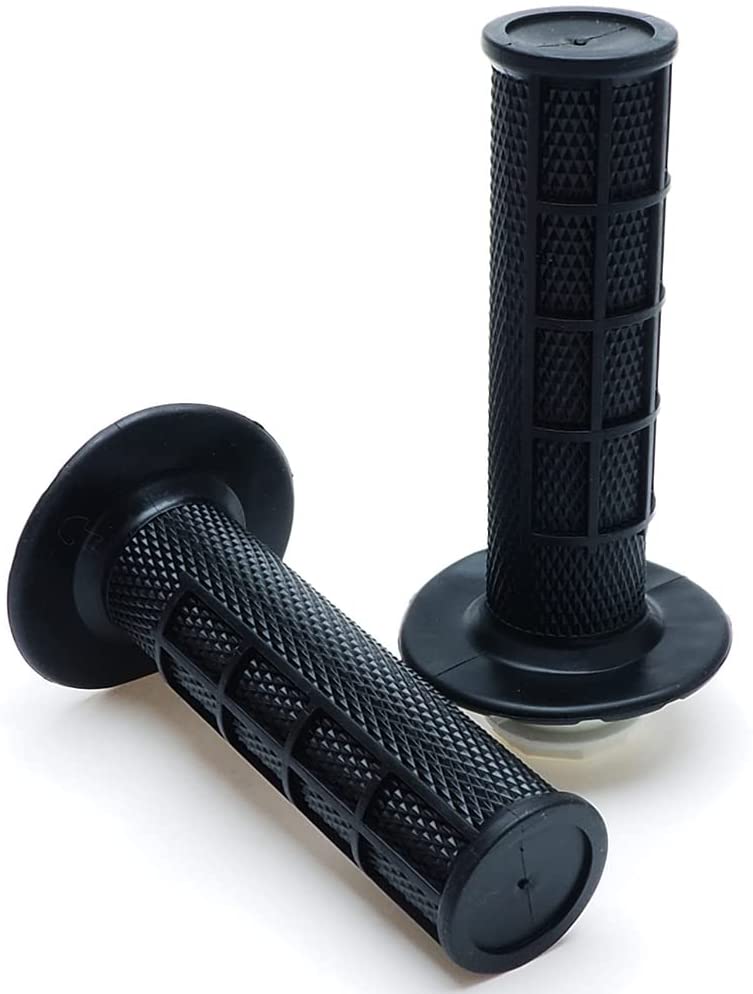 APE RACING Anti-Slip Lock-on Twist Throttle Handlebar Grips for Motorcycle Dirt bike Motocross (Black)