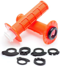 Load image into Gallery viewer, APE RACING Anti-Slip Lock-on Twist Throttle Handlebar Grips for Motorcycle Dirt bike Motocross (Orange)