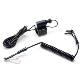 Tether Kill Switch - APE Racing Black Kill Switch with Lanyard Key for ATV Dirt Bike Mount 7/8