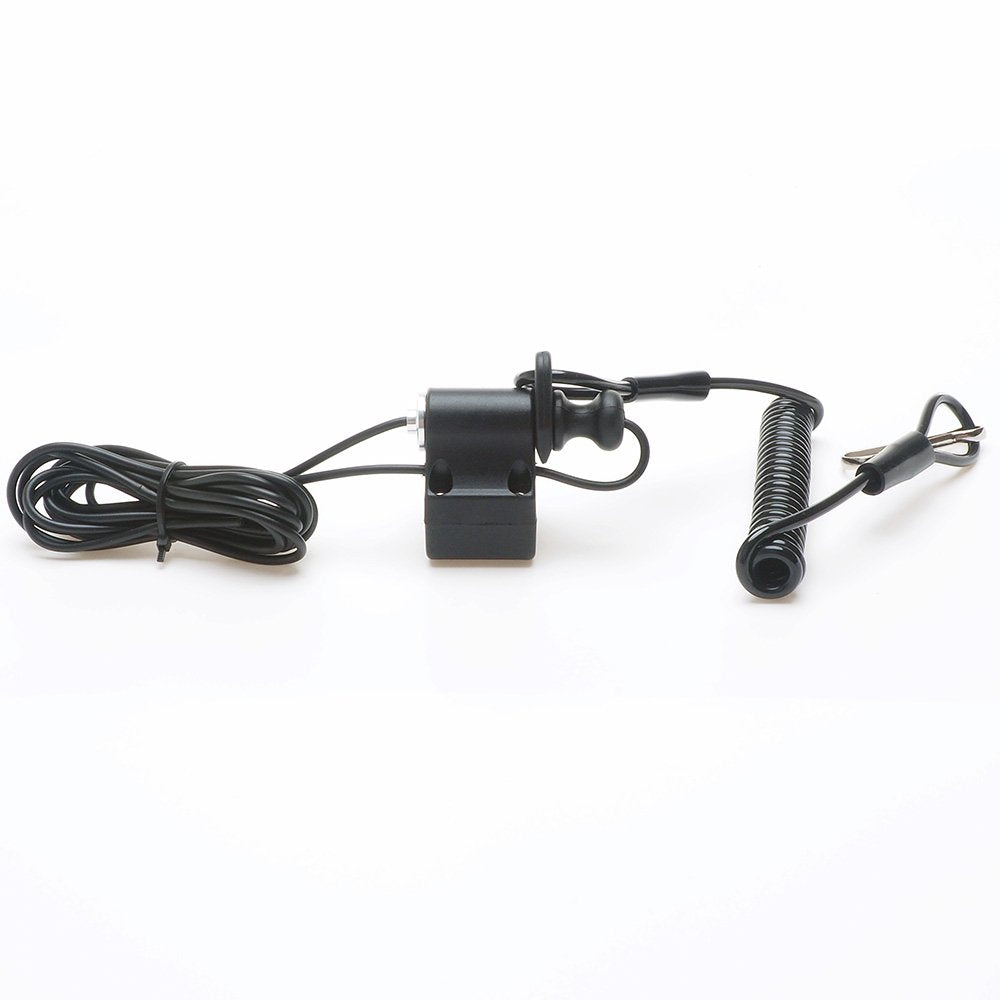 Tether Kill Switch - APE Racing Black Kill Switch with Lanyard Key for ATV Dirt Bike Mount 7/8" Handlebar