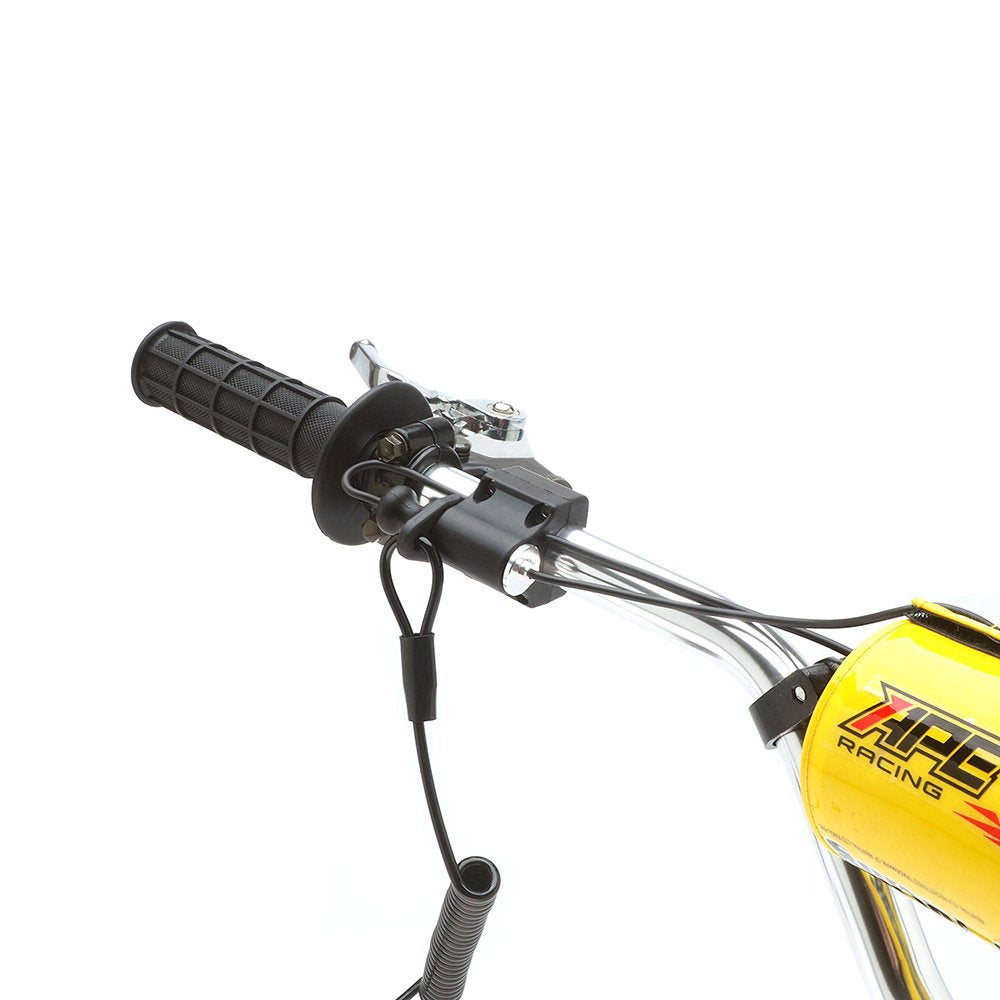 Tether Kill Switch - APE Racing Black Kill Switch with Lanyard Key for ATV Dirt Bike Mount 7/8" Handlebar