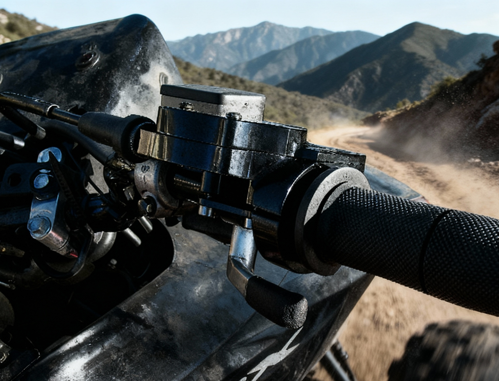 APE RACING Dual Gasser Thumb & Twist Throttle for ATV & Dirt Bike – Billet Aluminum 7/8" Handlebar (Black)