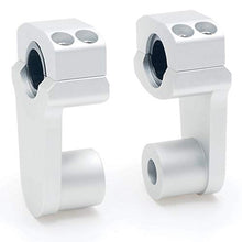 画像をギャラリービューアに読み込む, APE RACING Pivoting Handlebar Clamp Risers 2&quot; Raise Silver For 7/8&quot; or 1 1/8&quot; Handlebars Mount To 1-1/8&quot; Stem Clamp