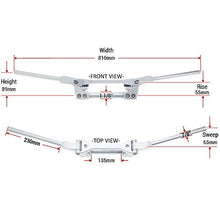 Load image into Gallery viewer, APE RACING Flex Handlebar Oversized 1-1/8&quot; Silver Bar For Enduro Dirt bike MX ATV Quad