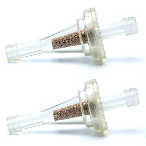 Inline Fuel Filter - APE RACING Small Universal Fuel Filters (Pack of 2) for 1/4 Fuel Line Gas Engine Motorcycle Dirt Bike Scooter ATV Quads