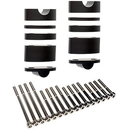 APE RACING Billet Aluminum Handlebar Risers Adjustable Raise Height for 7/8 22mm Bars Motorcycle ATV Dirt Bike Quad (7/8