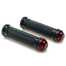 画像をギャラリービューアに読み込む, Motorcycle 7/8&quot; Hand Grips - Universal Gel Rubber CNC Billet Aluminum Handlebar Grip With Bar End For 7/8&quot; Handle bar ATV Motorcycle (Red)