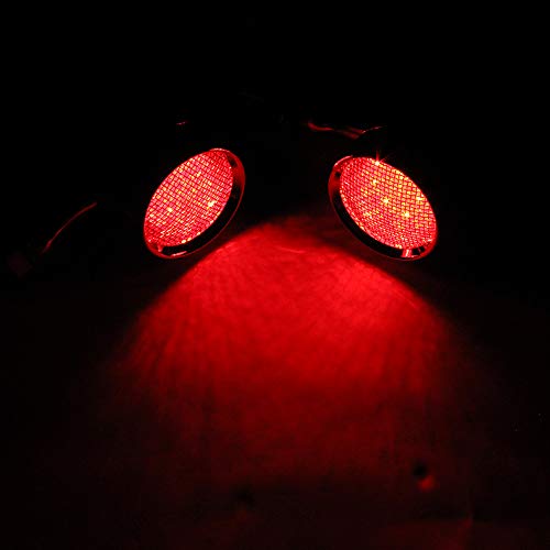 APE RACING Motorcycle Metal Vintage LED Turn Signals Running Tail Lights Black M10