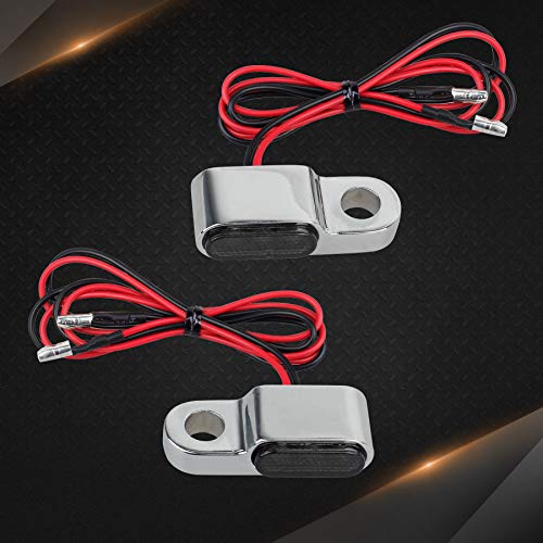 APE RACING Mini LED Turn Signals Handlebar Brake Clutch Marker Mini Lights Chrome