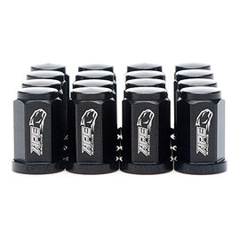 7075-T6 Aluminum Lug Nuts M10x1.25mm 17mm Hex Head Flat Base (Pack of 16) For ATV Quads