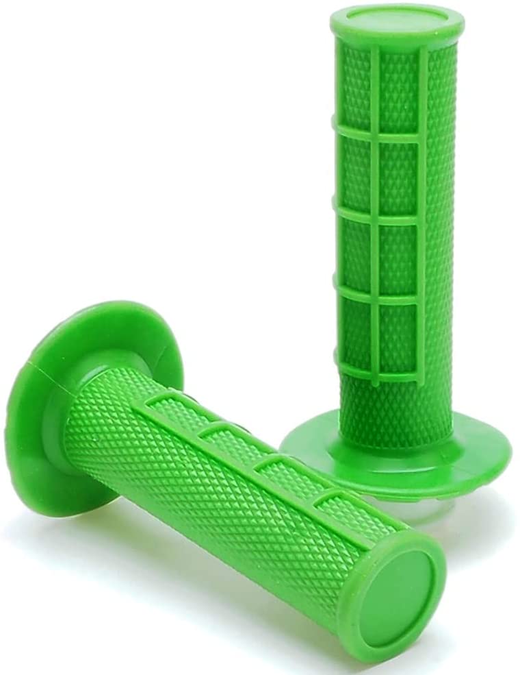 APE RACING Anti-Slip Lock-on Twist Throttle Handlebar Grips for Motorcycle Dirt bike Motocross (Green)