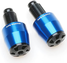 Charger l&#39;image dans la galerie, Motorcycle Handlebar Ends - APE RACING Universal Billet Aluminum Bar End Cap Plugs Weights For 7/8&quot; bars or 1 1/8&quot; Fat Bars Fit Any Motorcycle Dirt bike Scooter with Hollow Handlebars (Blue)
