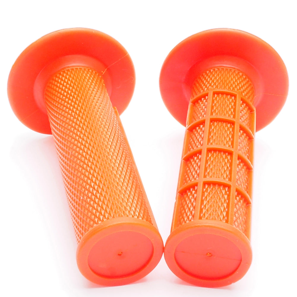 APE RACING Anti-Slip Lock-on Twist Throttle Handlebar Grips for Motorcycle Dirt bike Motocross (Orange)