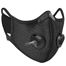 画像をギャラリービューアに読み込む, Sports Face Mask (Pack of 2 Masks) Reusable with Filters for Outdoor Protection