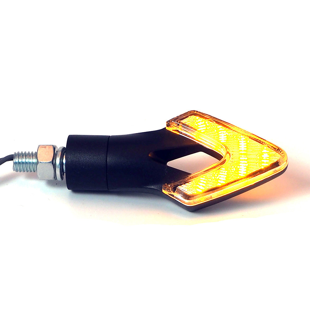 LED Motorcycle Turn Signal Lights With E-MARK - Arrow Pattern
