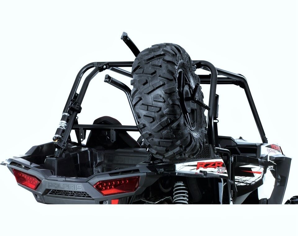 Spare Tire Rear Rack Mount Holder Carrier For 2014 - 2022 Polaris RZR 1000 XP XP4 UTV